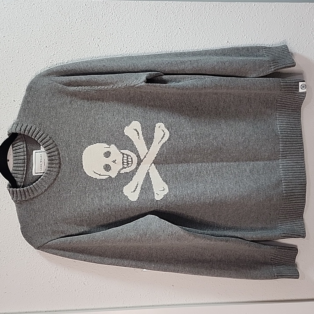 Long Wharf Supply Co. Grey Bellamy SeaWell Sweater  L